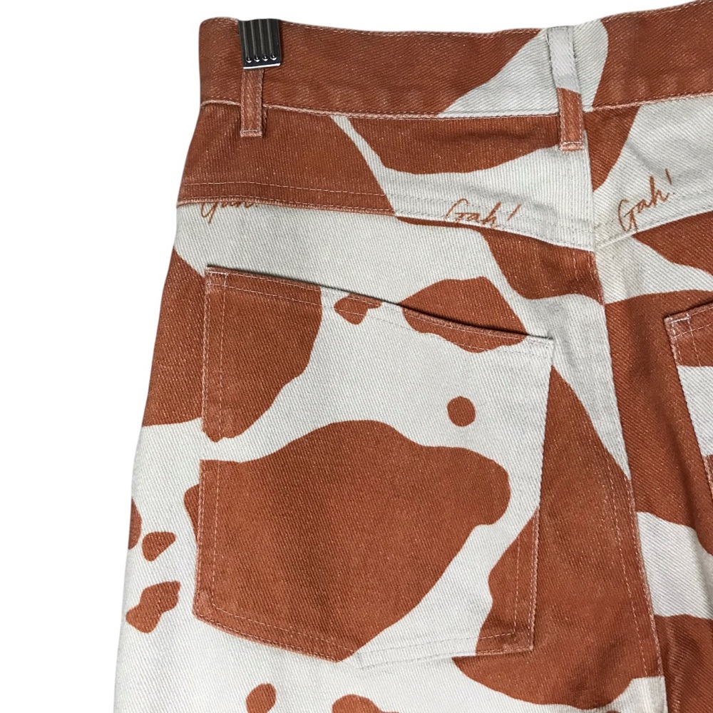 Women's 29 Lisa Says Gah Brown Cow Robyn Jean Jeans Pants Printed - Picture 12 of 16